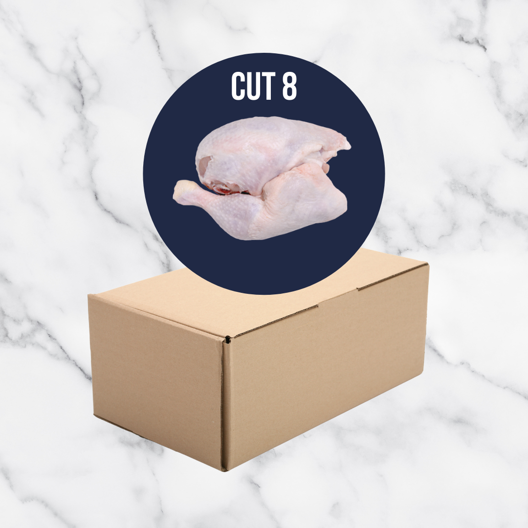Frozen Box of 8 Medium - Large Chickens - CUT 8